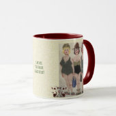 Liebe DIESE WUNDERSCHÖNEN DAMEN GESTEXTET  Tasse (VorderseiteRechts)