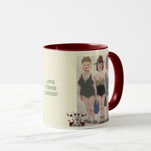 Liebe DIESE WUNDERSCHÖNEN DAMEN GESTEXTET  Tasse (VorderseiteRechts)