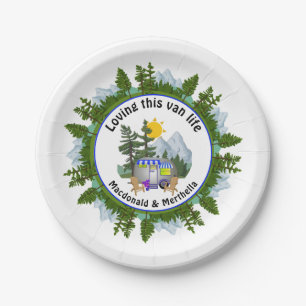 LIEBE DIESEN VAN LIFE Personalisiert CARAVAN Campe Pappteller