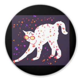 LIEBE DIESER KATZE KERAMIKKNAUF