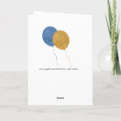 Liebe dieser Schuhe und Red Geraniums Card Karte (Rückseite)