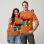 Liebe Dieses Spiel Basketball Pop Kunst T-Shirt (Unisex)