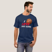 Liebe Dieses Spiel Basketball T-Shirt (Vorne ganz)
