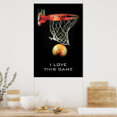 Liebe Dieses Spiel erreicht Basketball-Poster Poster (Küche)