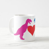 Liebe Dinosaurier Kaffeetasse (Vorderseite Links)