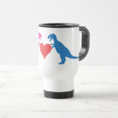 Liebe-Dinosaurier Reisebecher (VorderseiteRechts)