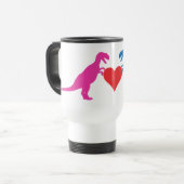 Liebe-Dinosaurier Reisebecher (Vorderseite Links)