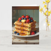 Liebe dir eine erfreuliche Menge | Waffelpuppe Karte (Gelbe Blume)