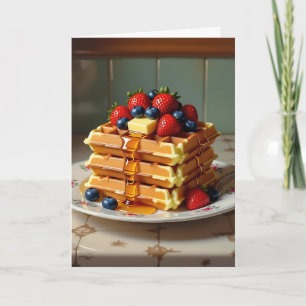 Liebe dir eine erfreuliche Menge   Waffelpuppe Karte