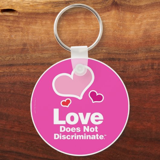 Liebe diskriminiert Schlüsselanhänger nicht (Vorderseite)
