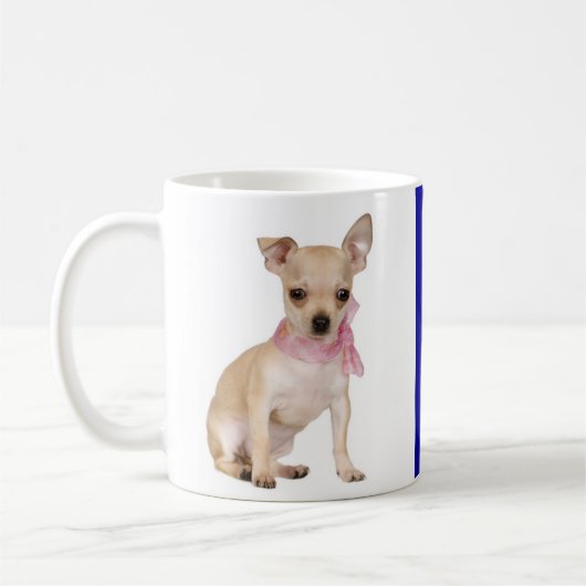 Liebe Diva Chihuahua Welpe Hund Kaffee Tasse (Links)