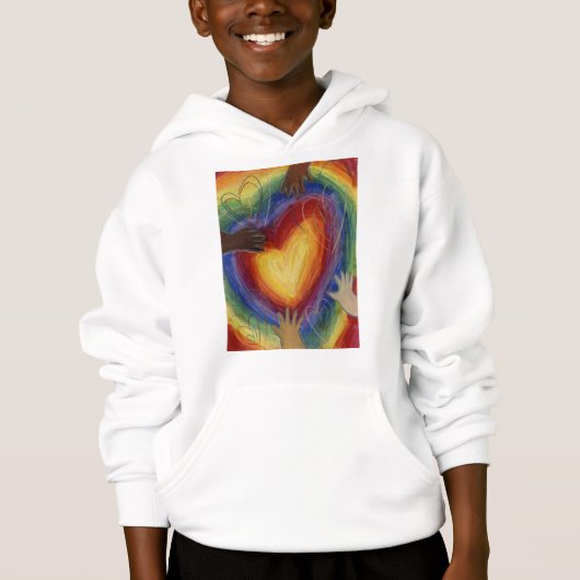 Liebe Diversity Art DEI Hoodie (Vorderseite)
