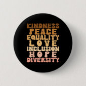 Liebe Diversity Inklusion Equality Black History Button (Vorderseite)