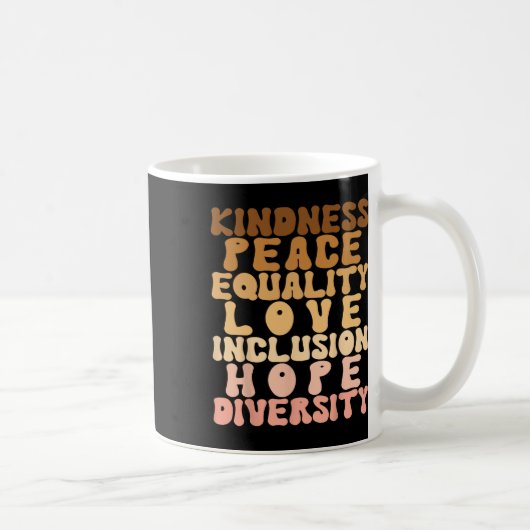 Liebe Diversity Inklusion Equality Black History Kaffeetasse (Rechts)