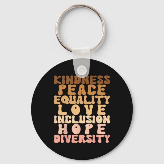 Liebe Diversity Inklusion Equality Black History Schlüsselanhänger (Vorderseite)