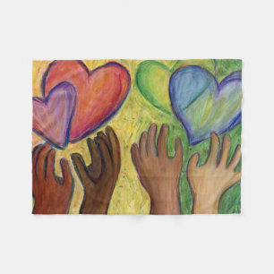 Liebe Diversity Kunst, Kunst und Kultur Fleecedecke