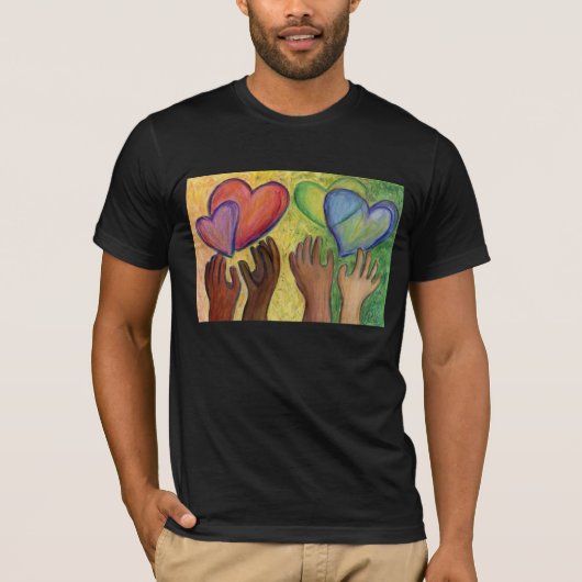 Liebe Diversity Kunst - Shirts nach Maß (Vorderseite)