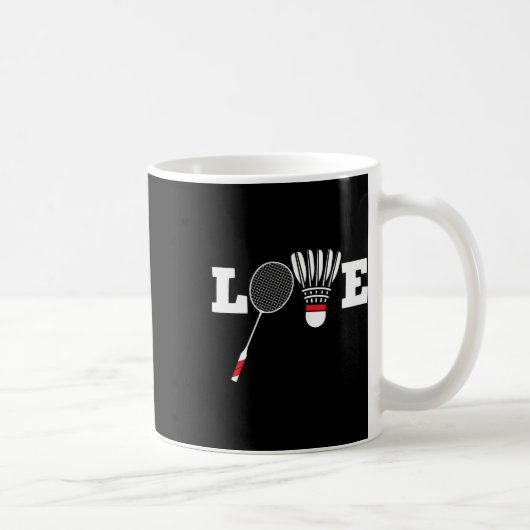 Liebe Dminton Player Lover Athletic Shuttle Kaffeetasse (Rechts)