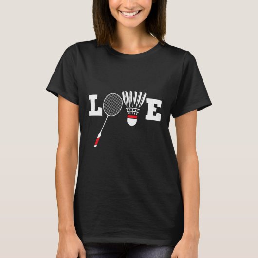 Liebe Dminton Player Lover Athletic Shuttle T-Shirt (Vorderseite)