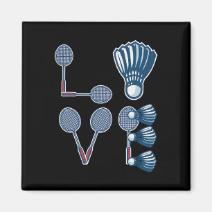Liebe Dminton Shirt Dminton Lover Dminton Player G Magnet
