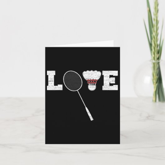 Liebe Dminton Shuttle Birdies - Dminton Sport 1 Karte (Vorderseite)