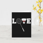 Liebe Dminton Shuttle Birdies - Dminton Sport 1 Karte (Gelbe Blume)