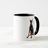 Liebe Doberman Pinschers Hunde so viel Spaß Zitat Tasse (VorderseiteRechts)