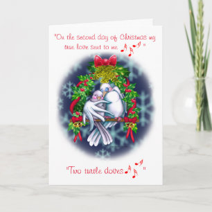 Liebe Docht Weihnachtsversion Weihnachtskarte Feiertagskarte