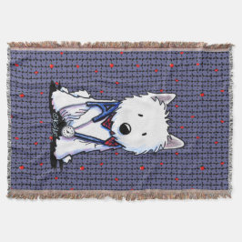 Liebe Doctor Benji Westie Throw Blanket Decke
