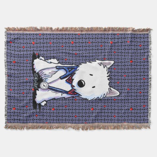 Liebe Doctor Benji Westie Throw Blanket Decke (Vorderseite)