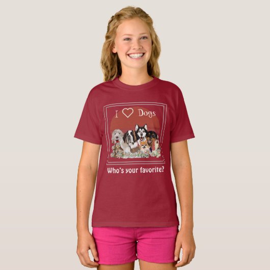 Liebe Dog Pack Club T - Shirt (Vorne ganz)