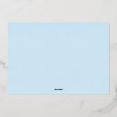 Liebe Doil Foil Folien Feiertagskarte (Rückseite)