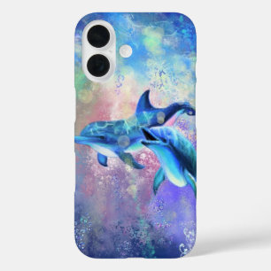 Liebe Dolphin iPhone 16 Hülle