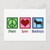 Liebe Donkeys Postkarte (Vorderseite)