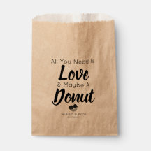 Liebe Donut Leckerei Gastgeschenk Hochzeit Bag