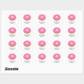 Liebe Donuts? Fun Ring Doughnut Graphic Quadratischer Aufkleber (Blatt)
