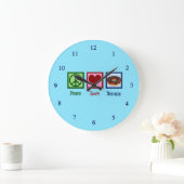 Liebe Donuts Große Wanduhr (Zuhause)