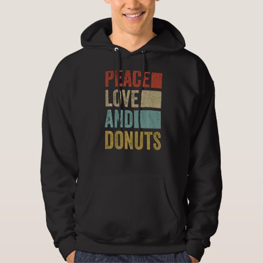 Liebe Donuts Hoodie (Vorderseite)
