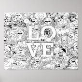 Liebe Doodle Poster (Vorne)