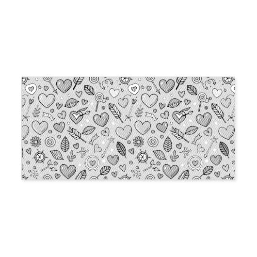 Liebe Doodle Tapestry Permastempel (Design)