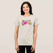 Liebe Doodle Tri-Blend Shirt (Vorderseite voll)