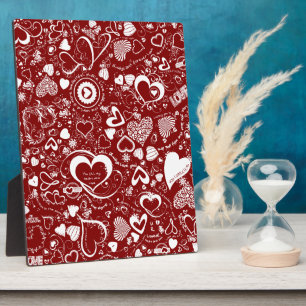 Liebe Doodles Fotoplatte