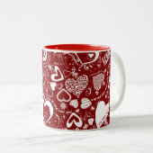 Liebe Doodles Kaffee Tasse (VorderseiteRechts)