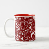 Liebe Doodles Kaffee Tasse (Links)