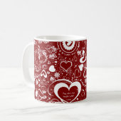 Liebe Doodles Kaffeetasse (Vorderseite Links)