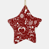 Liebe Doodles Keramikornament (Rechts)