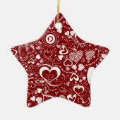 Liebe Doodles Keramikornament (Vorne)