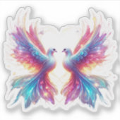 Liebe Dove Birds Aufkleber (Vorderseite)