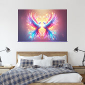 Liebe Dove Birds Leinwanddruck (Insitu (Schlafzimmer))