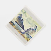 Liebe Dove Paper Napkins Serviette (Ecke)